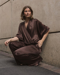 WHITE CLOSET / HERA CROSSOVER TOP / CHOCOLATE / TF7205-100