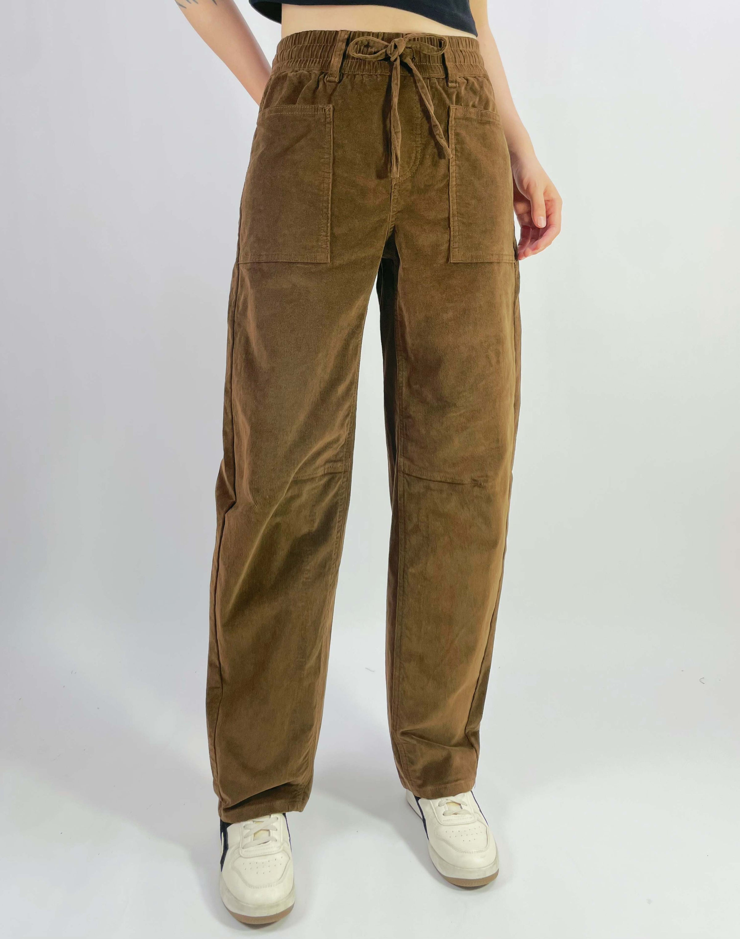 COUNTRY DENIM / ROAM FREE CORD STRECH BARRELED JEANS / JEANS / CGJ1842-CHOC