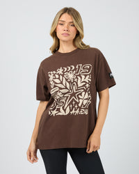 ALL ABOUT EVE / CENTERED RELAXED TEE / BROWN / 6477132