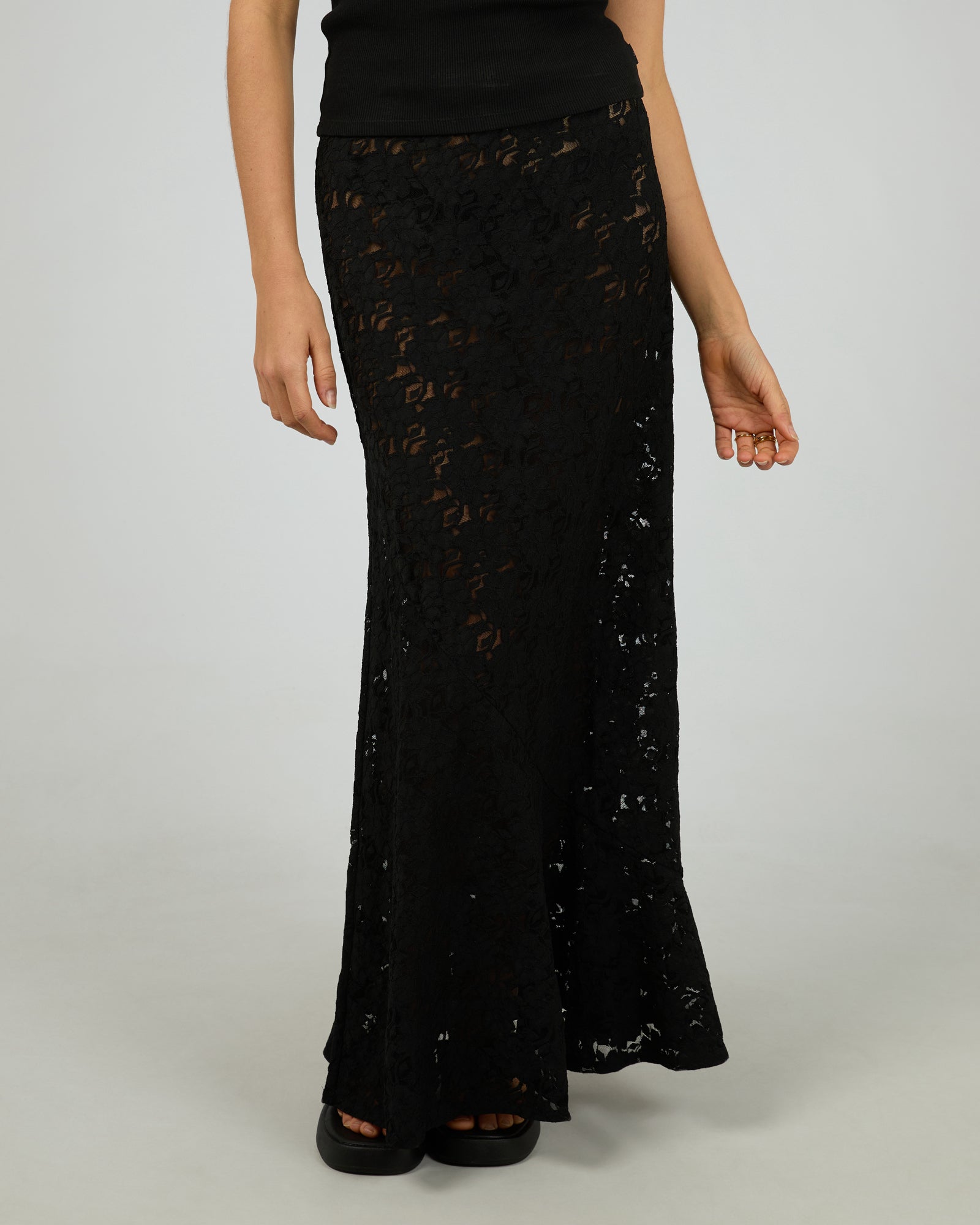 SILENT THEORY / LACE SKIRT / 6076107