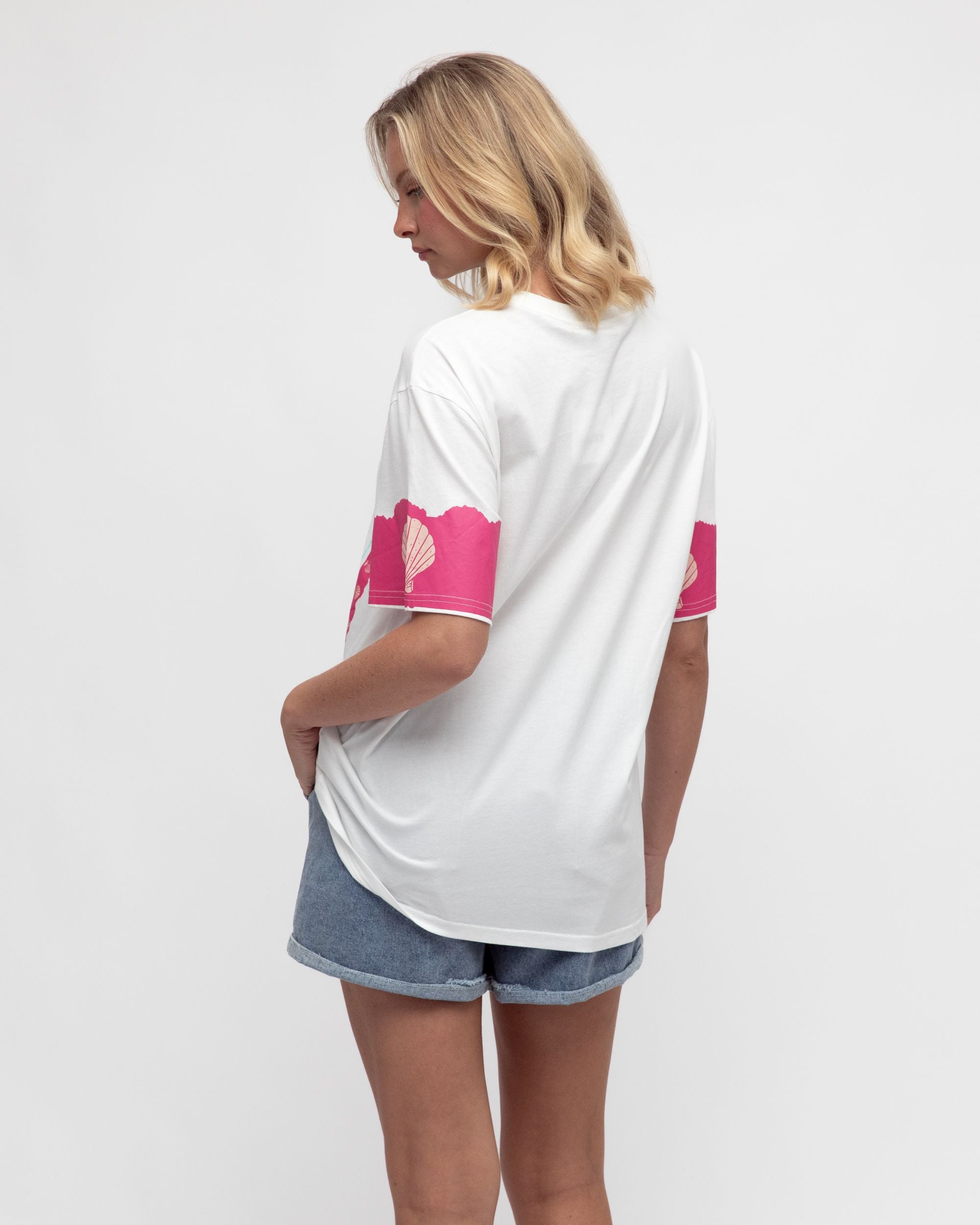 PAPER HEART / LUCE DEL MARE TEE / WHITE / PHE13131