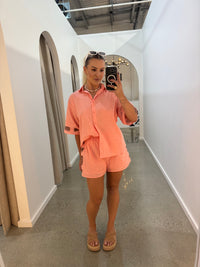 BY FRANKIE / PEACH SHORTS / 859-3
