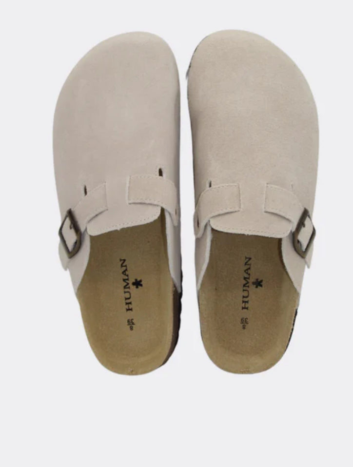 HUMAN / LARA SLIDE / SAND SUEDE