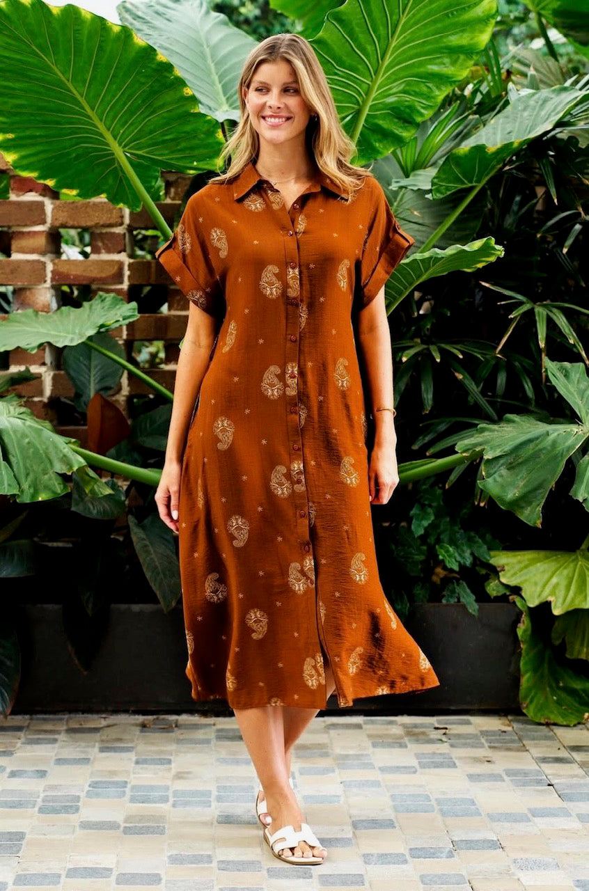 BOHO AUSTRALIA / CHOCOLATE MIST DRESS / C25192609
