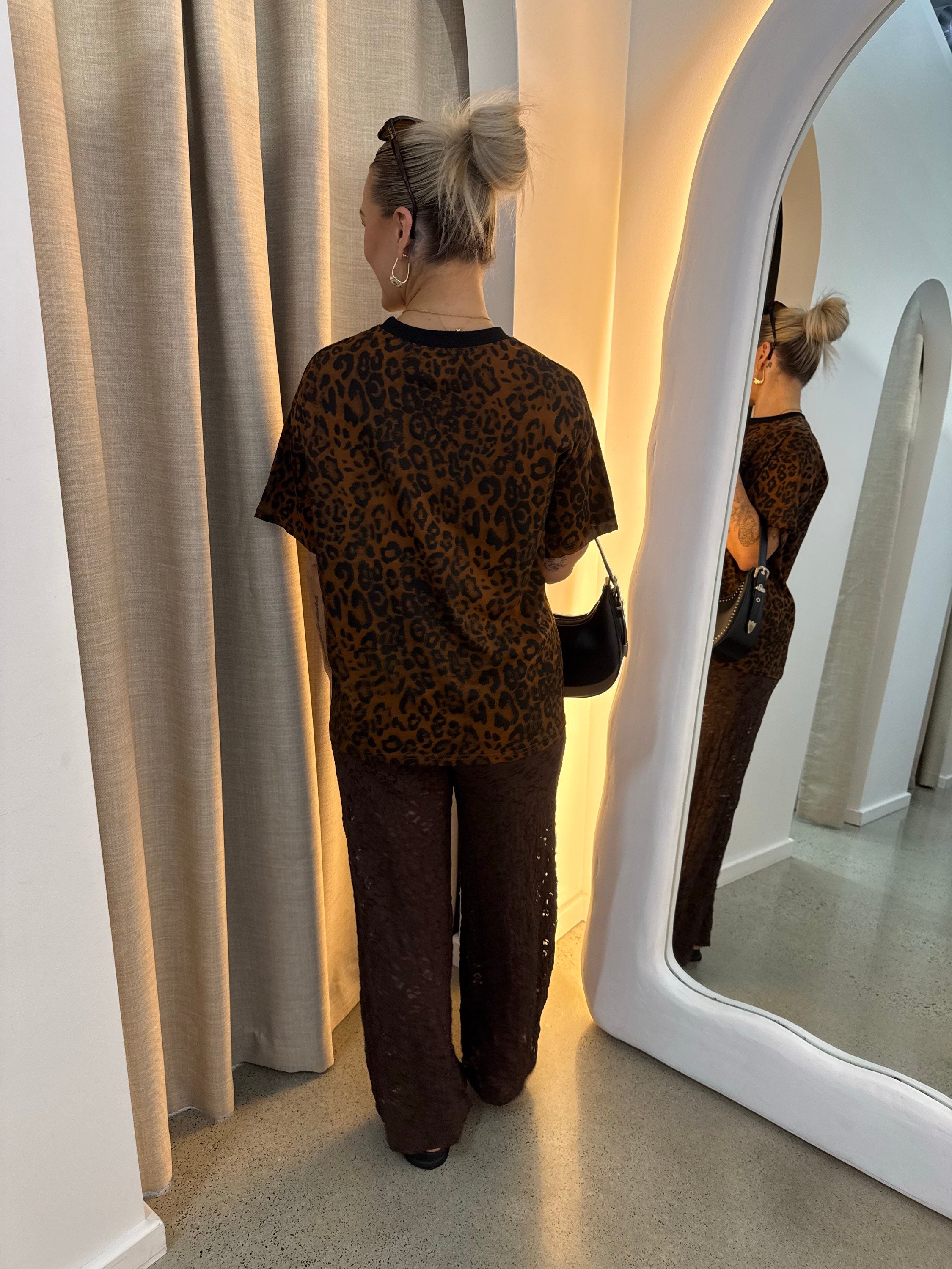 BY FRANKIE / DARK LEOPARD TEE / 791-2