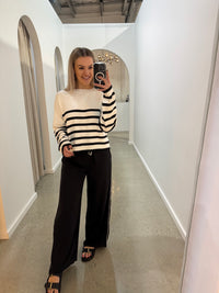 LITTLE LIES / LOTTIE TOP / BLACK / K25012210