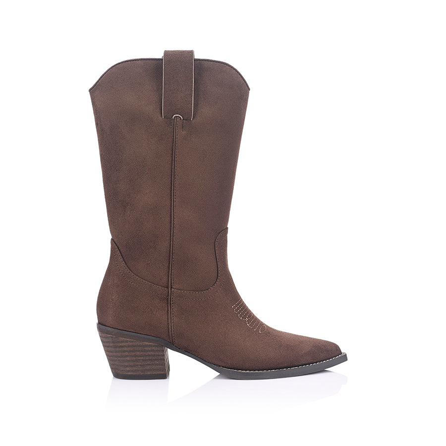 VERALI / BENNY WESTERN BOOT / CHOCOLATE BROWN MICRO