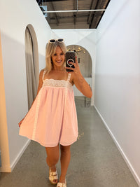 BY FRANKIE / PINK LACE DRESS / 747-3