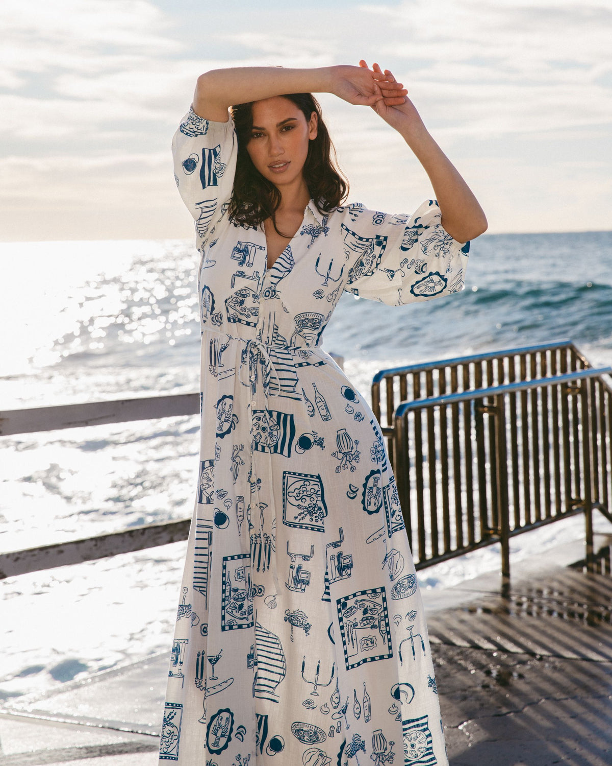 WHITE CLOSET / CHANTEL MAXI DRESS