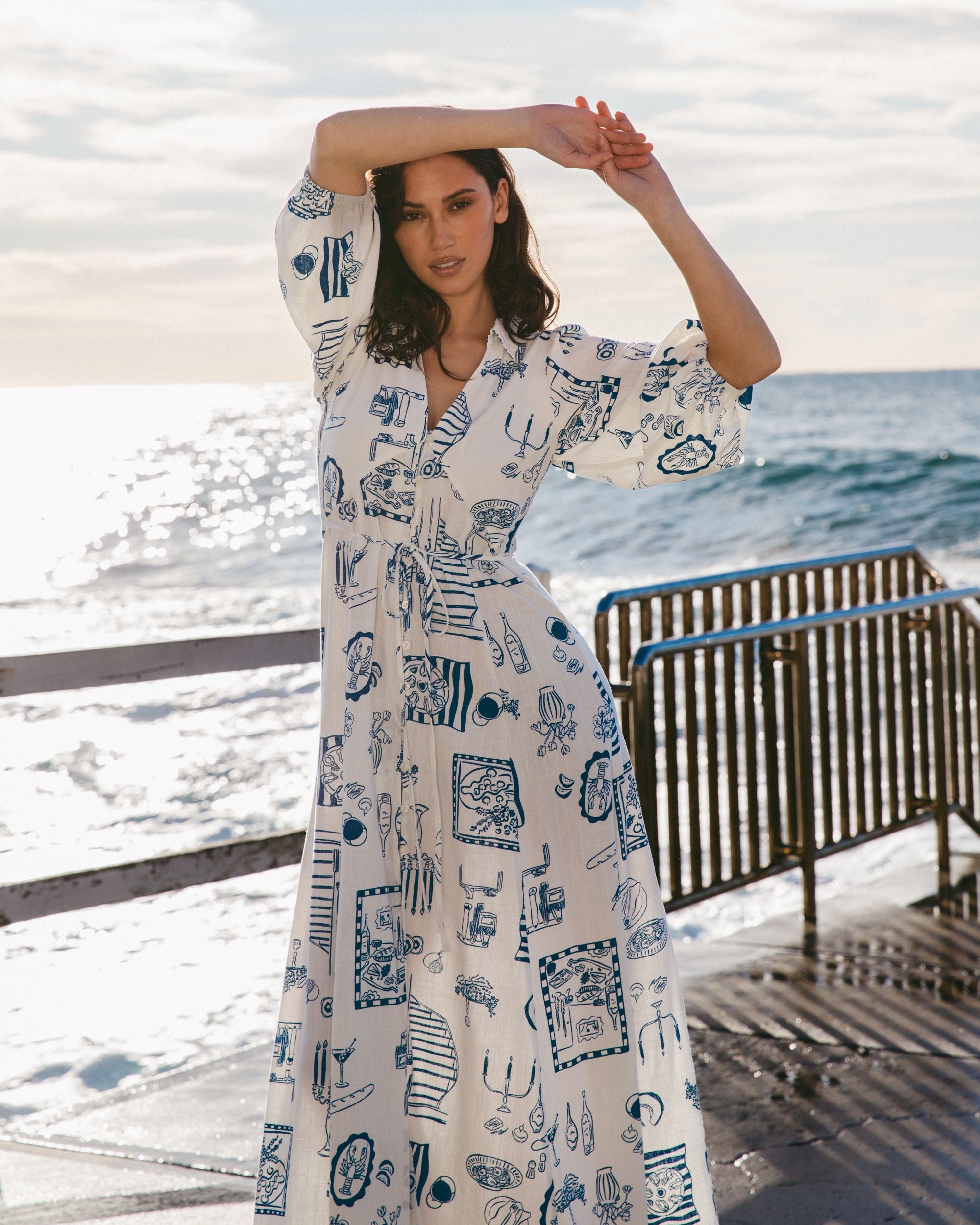 WHITE CLOSET / CHANTEL MAXI DRESS