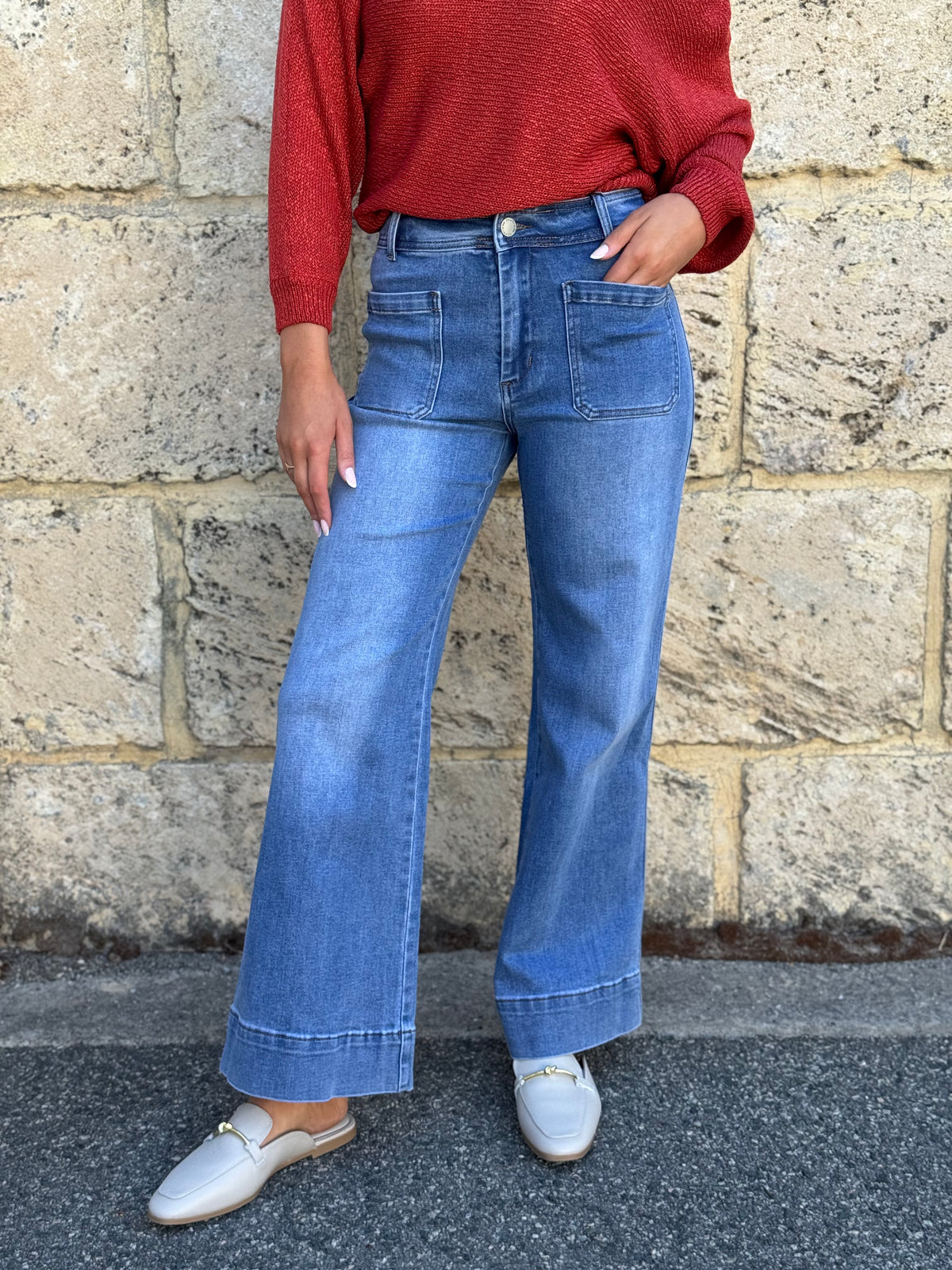 COUNTRY DENIM / THAT 70s JEAN / MID BLUE / CGJ1622-M BLUE