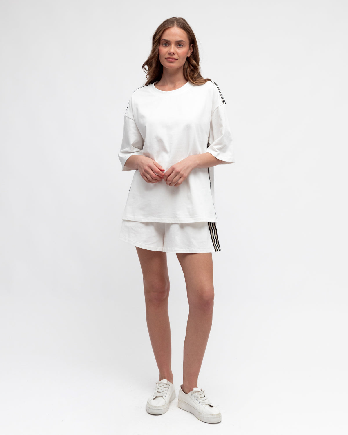 EBBY & I / STRAIGHT UP THE LINE / SHORTS / IVORY / VV11529-3