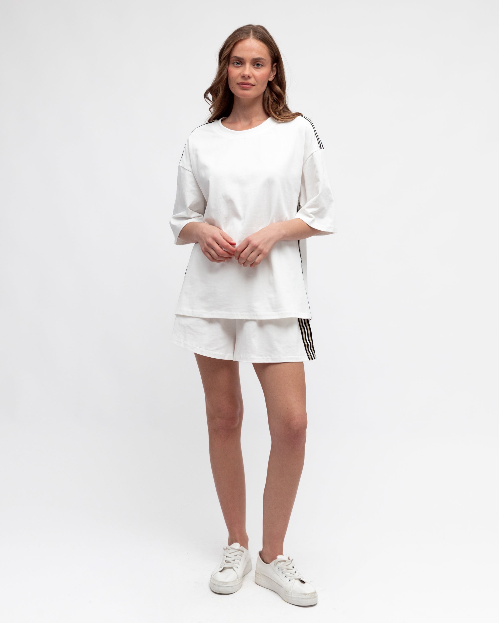 EBBY & I / STRAIGHT UP THE LINE / SHORTS / IVORY / VV11529-3