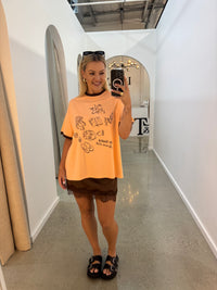 BY FRANKIE / LEISURE CLUB TEE / ORANGE / 780-25
