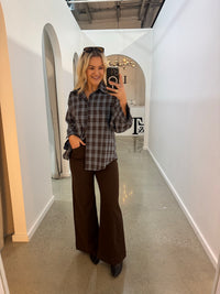 BY FRANKIE / BLUE PLAID SHIRT / 202619-3