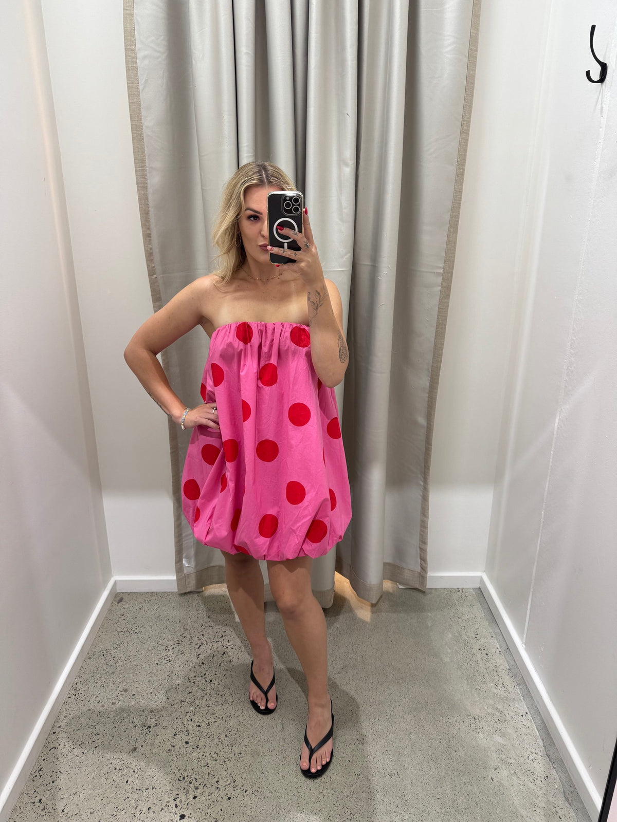 BY FRANKIE / BUBBLE DRESS PINK / 214-1