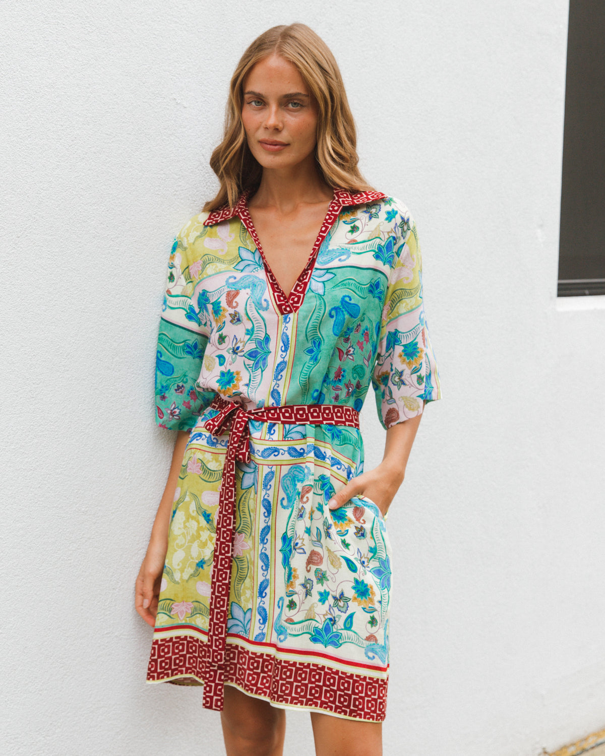 LABEL OF LOVE / GARDEN MOSAIC SHORT DRESS / LOLE70899