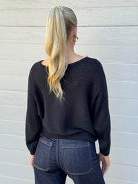 MOST / TAPE BOAT KNIT JUMPER / BLACK / PR16516