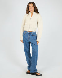 ALL ABOUT EVE / LEILA ZIP THRU JUMPER / 6076111.CHLK