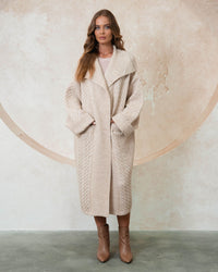 EBBY & I / GATSBY CARDIGAN/ BEIGE