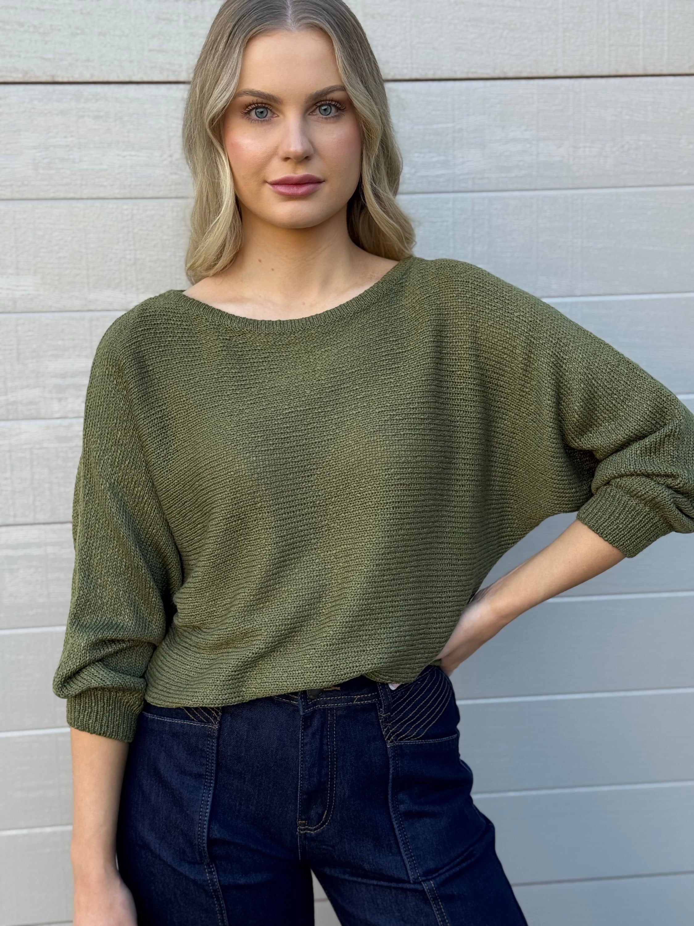 MOST / TAPE BOAT KNIT JUMPER / KAHKI / PR16516