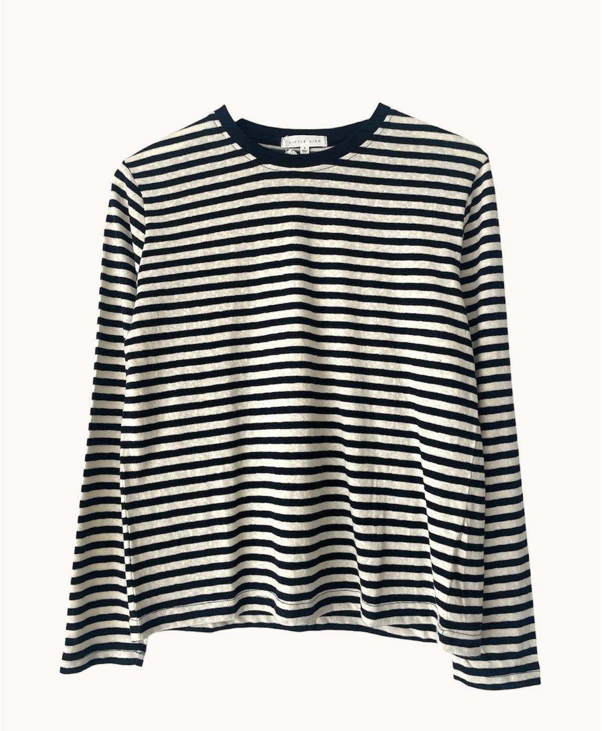 LITTLE LIES / ATHENS STRIPPED L/S / BLACK / S25060501