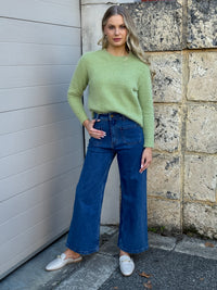COUNTRY DENIM / DARK DENIM CROPPED JEANS / CGJ1809-DARK