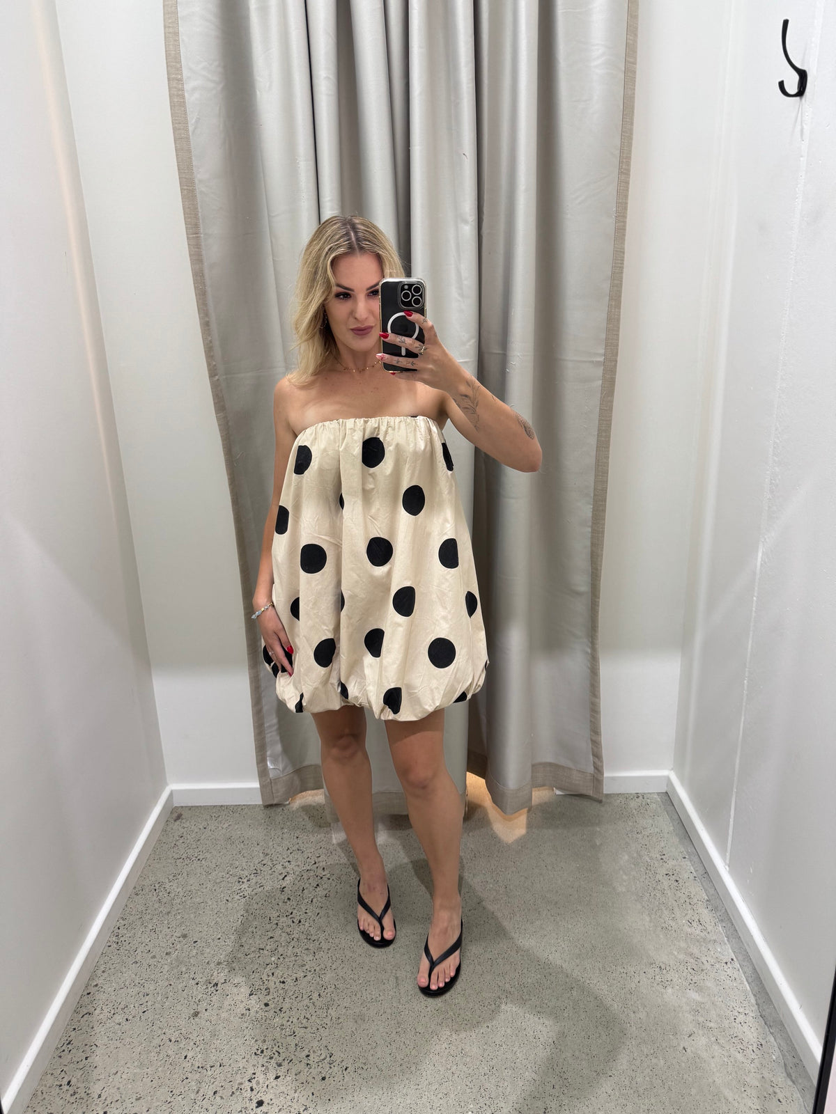 BY FRANKIE / BUBBLE DRESS BEIGE / 214-2