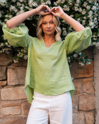 WHITE CLOSET / CASTAWAY GREEN TOP / TFL7924-T-11