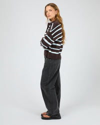 SILENT THEORY / ANITA POLO TOP / 6077111.CHOC