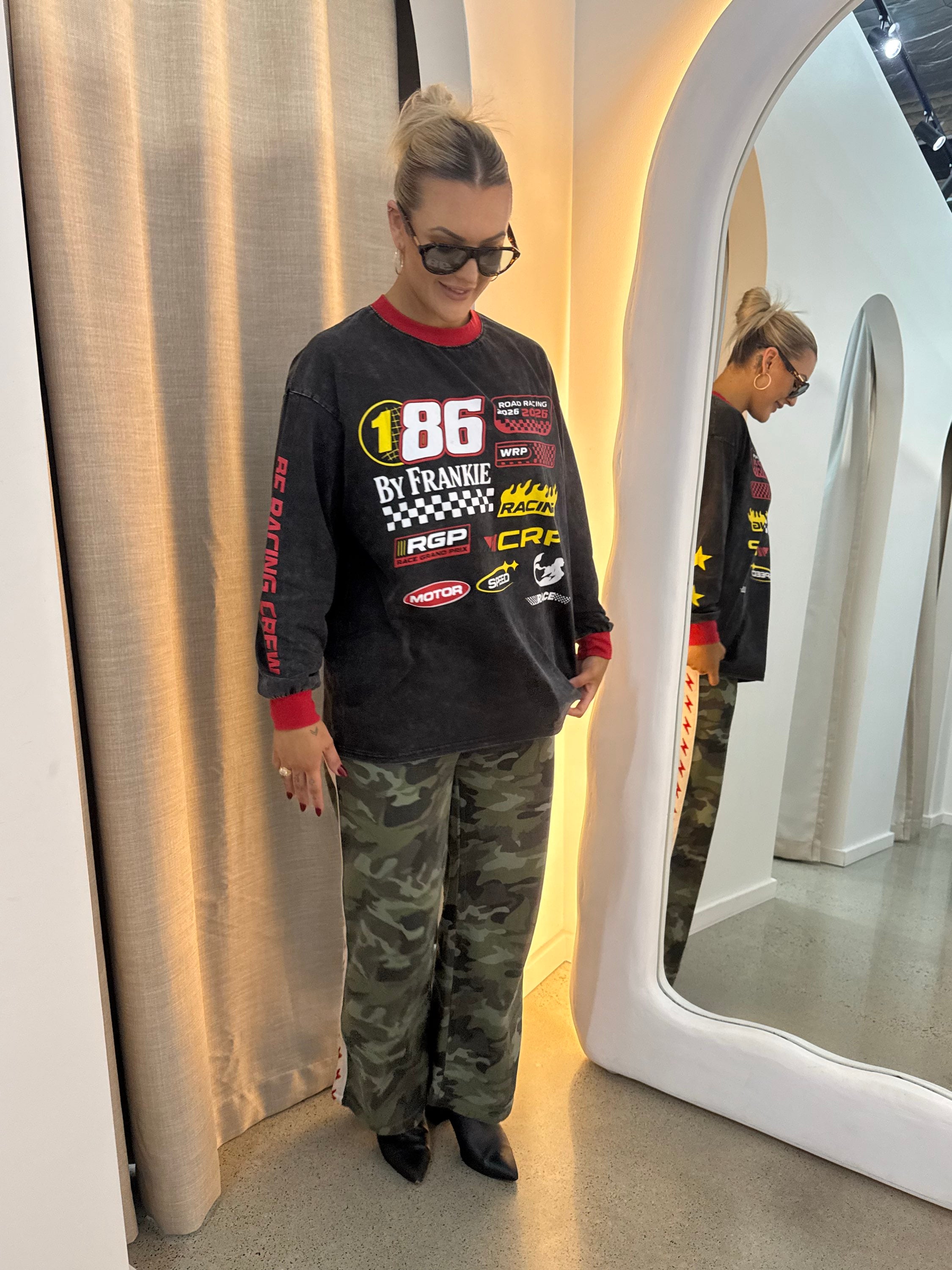 BY FRANKIE / BLACK MOTO LS TEE / 789-1