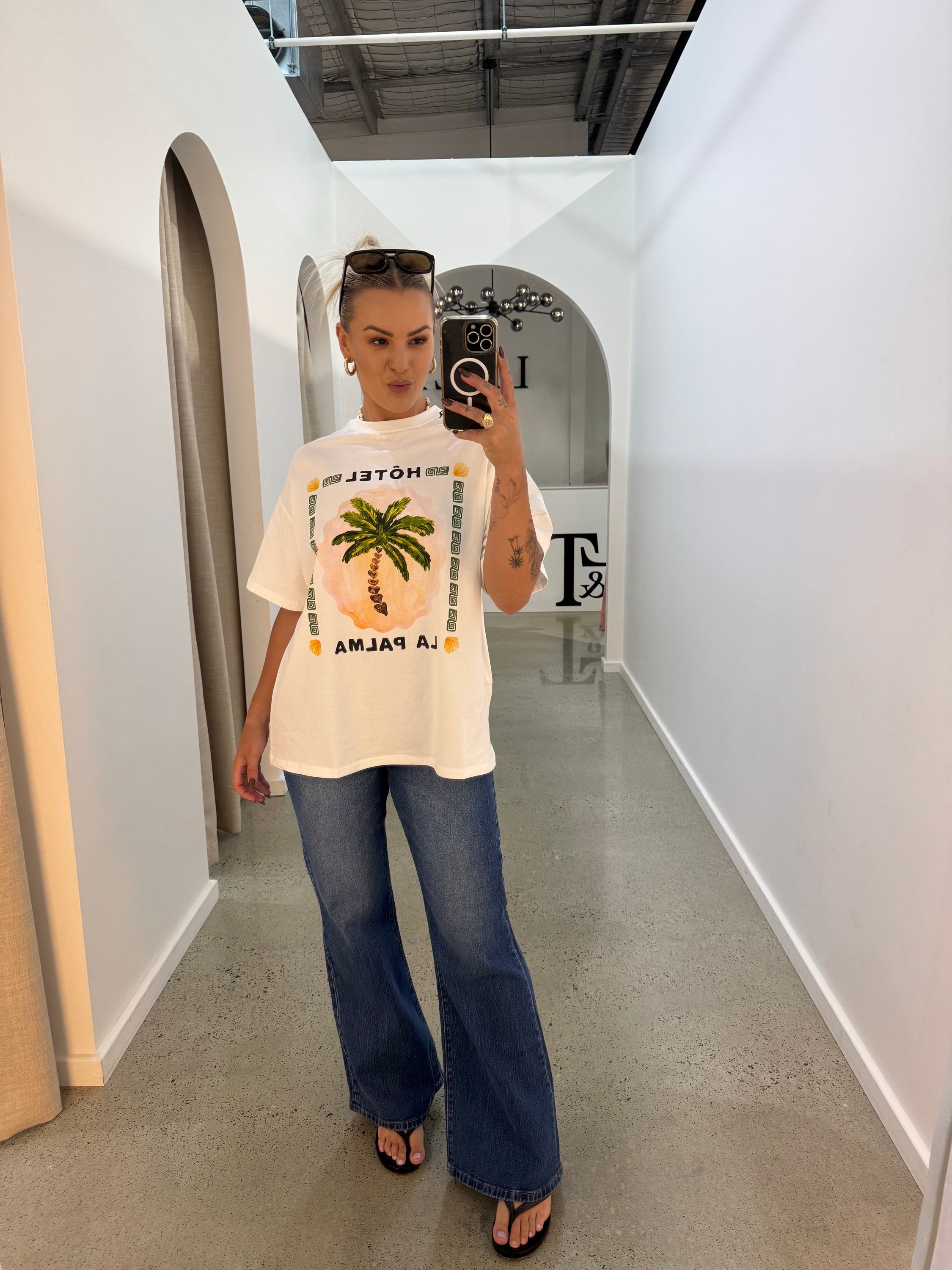 BY FRANKIE / HOTEL LA PALMA TEE / 610-35 / WHITE
