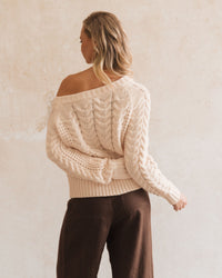 WHITE CLOSET / ELSA OFF SHOULDER KNIT / TF11624