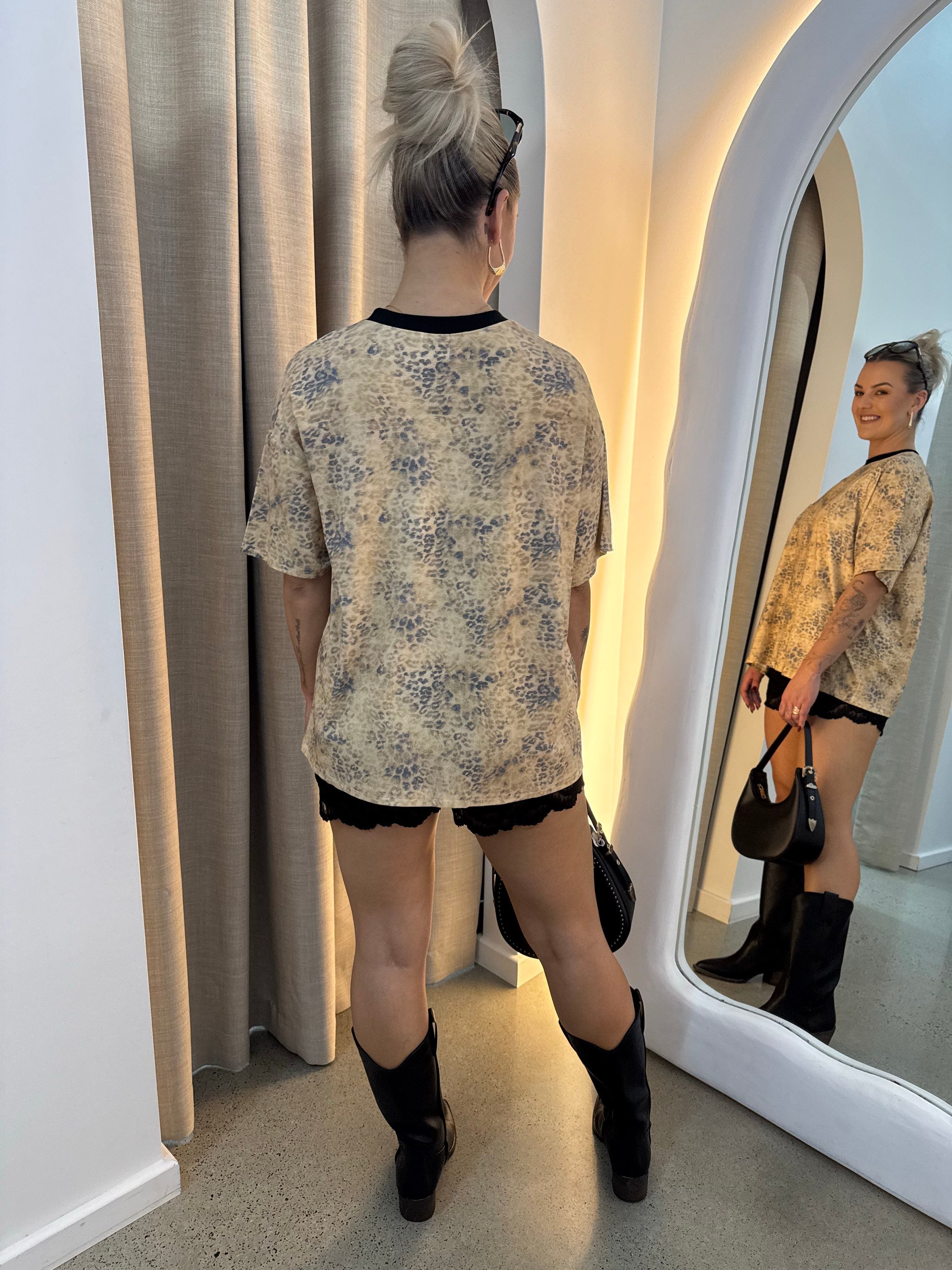 BY FRANKIE / LEOPARD PRINT TEE / 791-3
