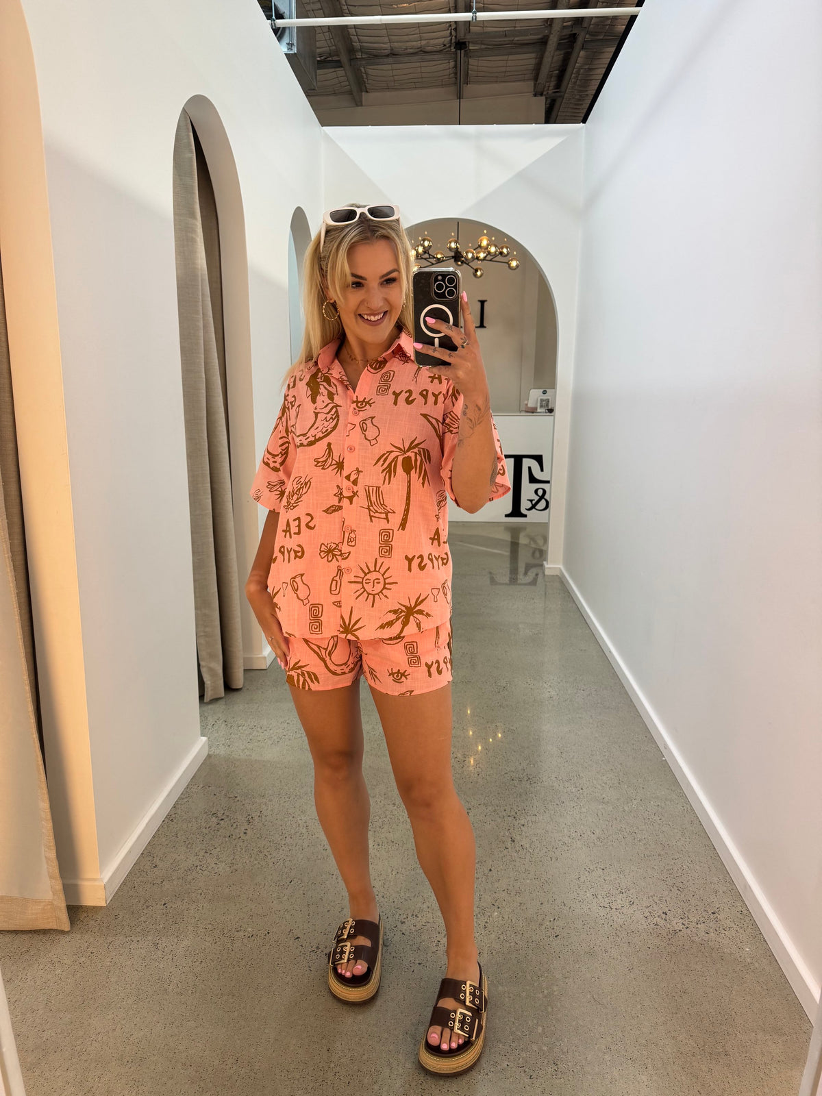 BY FRANKIE / GYPSY SEA SHORTS PEACH / 10-4
