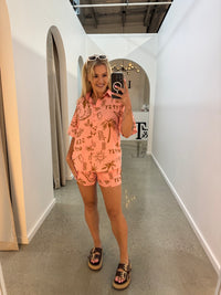BY FRANKIE / GYPSY SEA SHORTS PEACH / 10-4