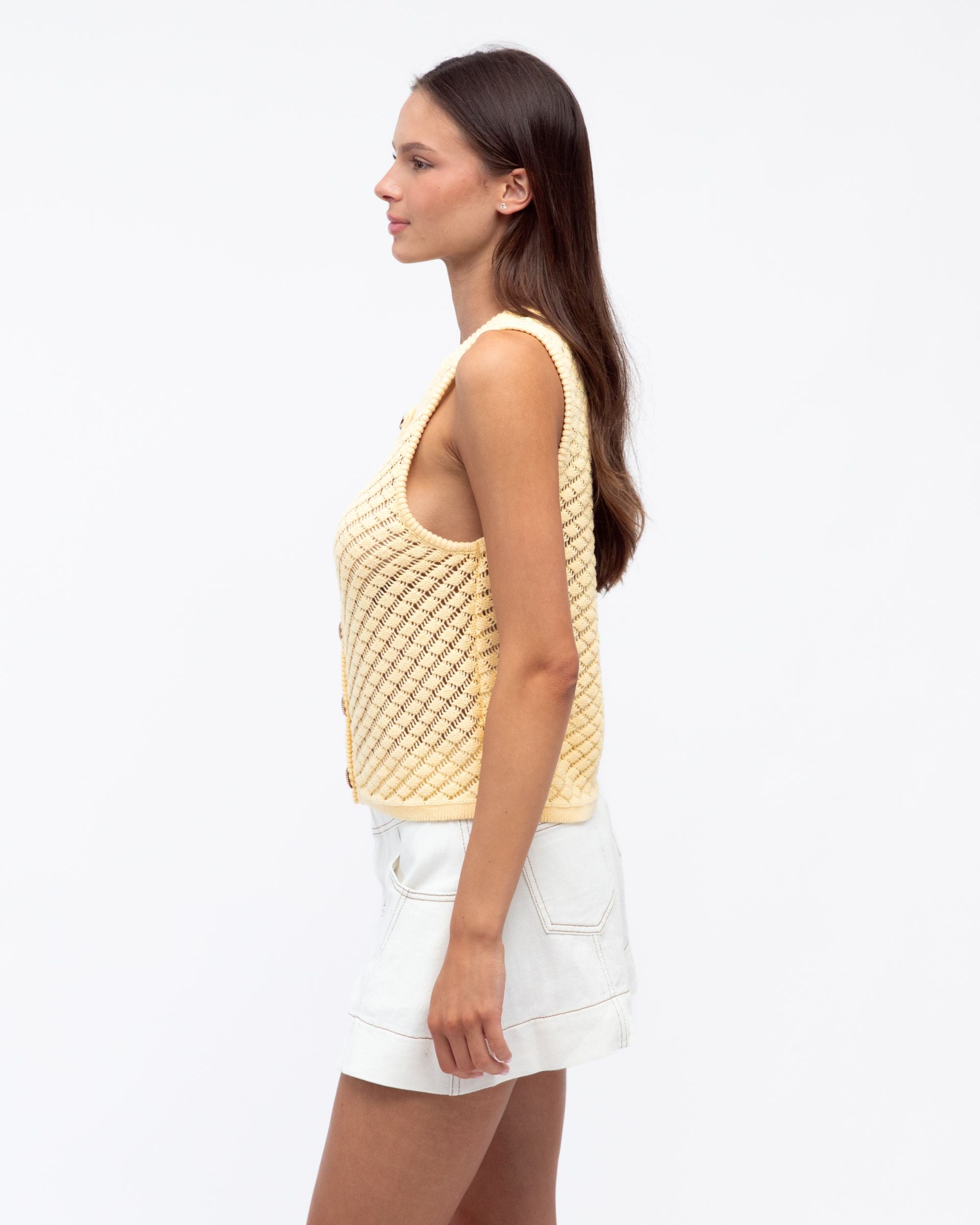 PAPER HEART / ABIGAL KNIT TOP / LEMON/ PH12011