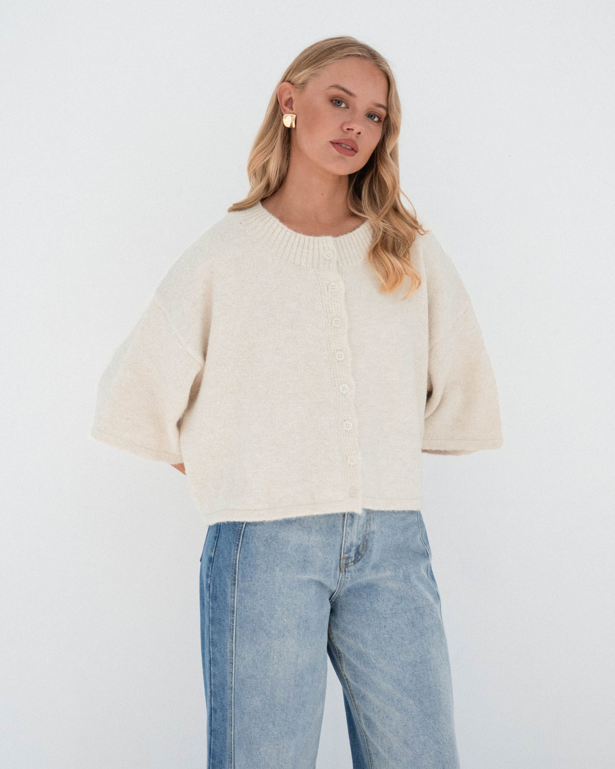 PAPER HEART / SIMONE CARDIGAN / OATMEAL / PH12130