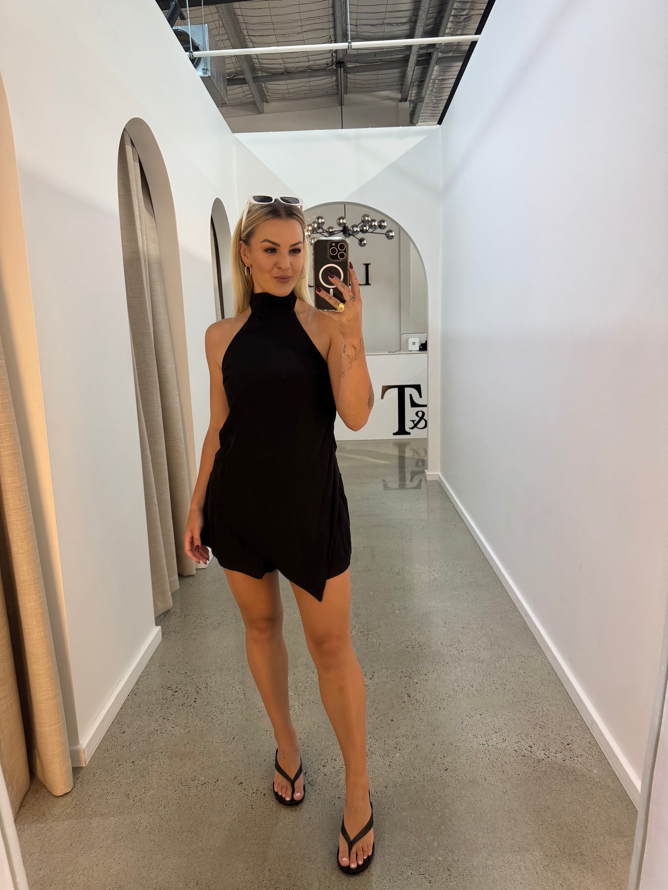 BY FRANKIE / BLACK SHEER SHORTS / 580-1