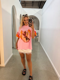 BY FRANKIE / FLAMIN COWGIRL TEE / 610-13
