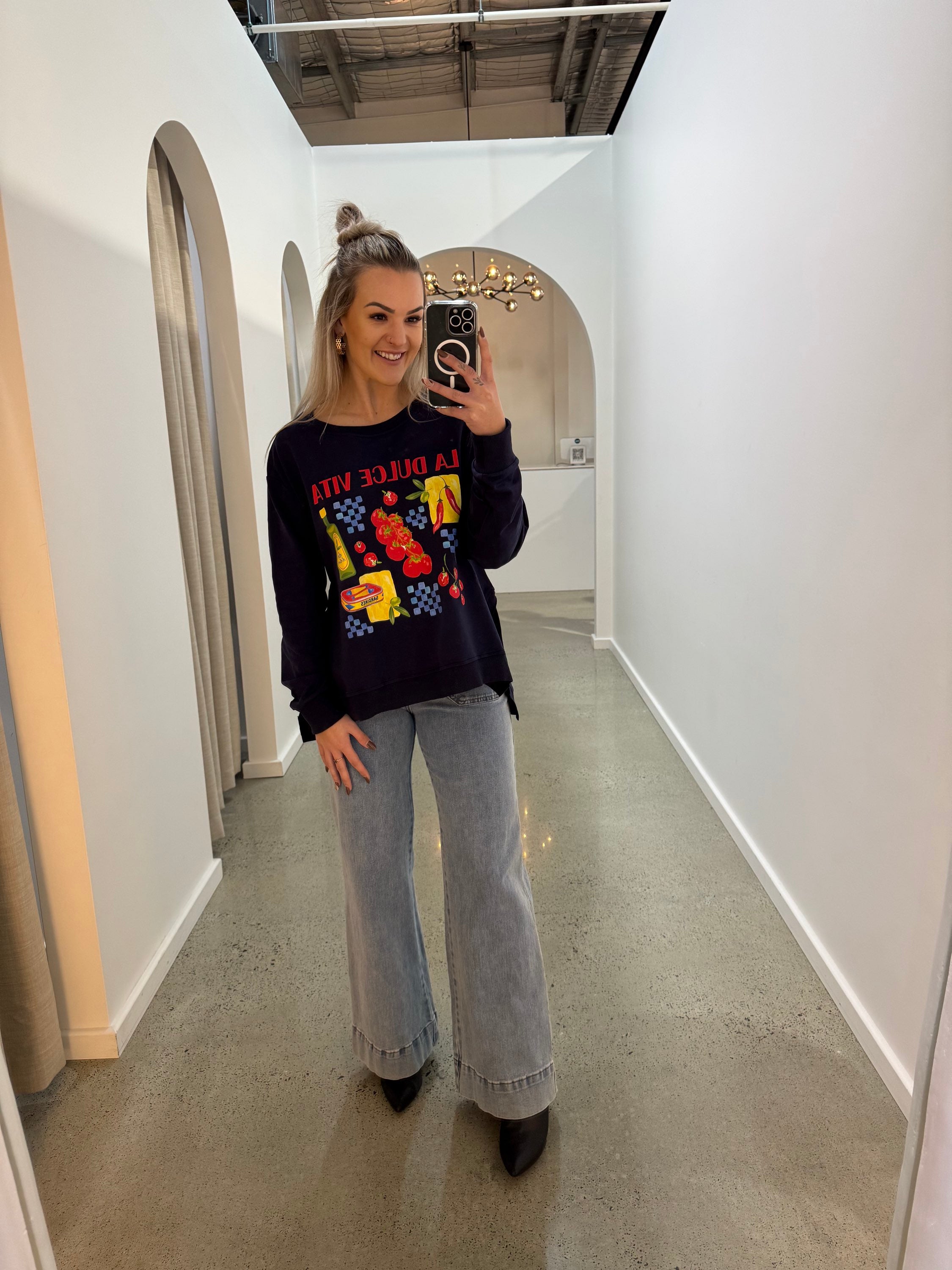 BOHO AUSTRALIA / FINCH JUMPER / NAVY / C25124208