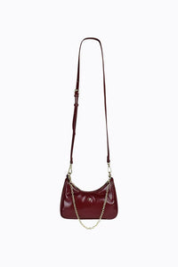 PETA+ JAIN / ENVY CROSSBODY WITH CHAIN / CHERRY CRINKLE/ GOLD