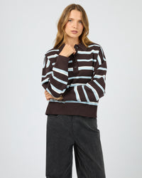 SILENT THEORY / ANITA POLO TOP / 6077111.CHOC