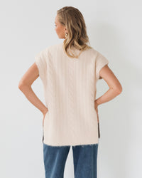 WHITE CLOSET / LIXUE KNIT TOP / CREAM / TF11622