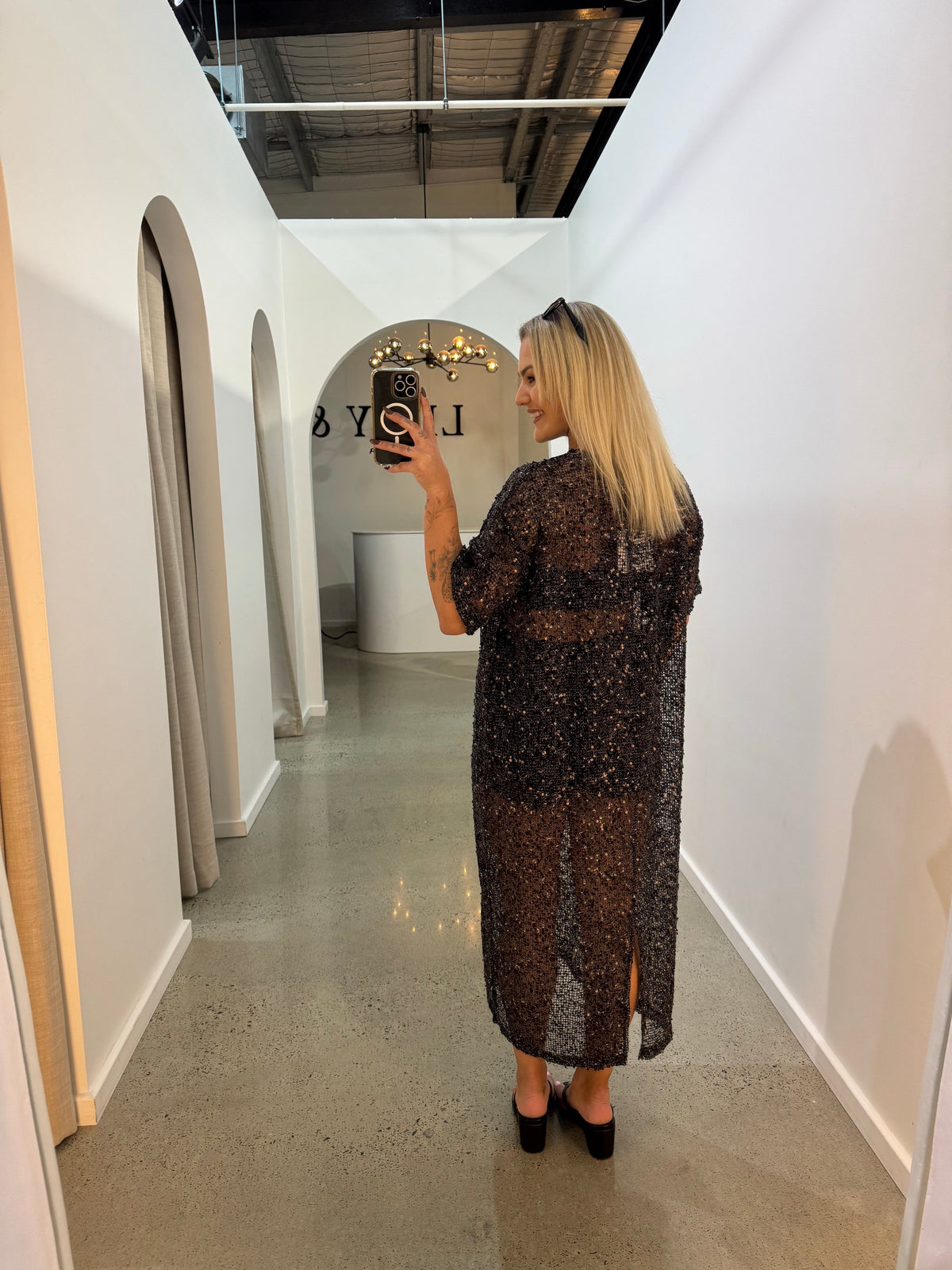 BY FRANKIE / BLACK SEQUIN DRESS / 699-3