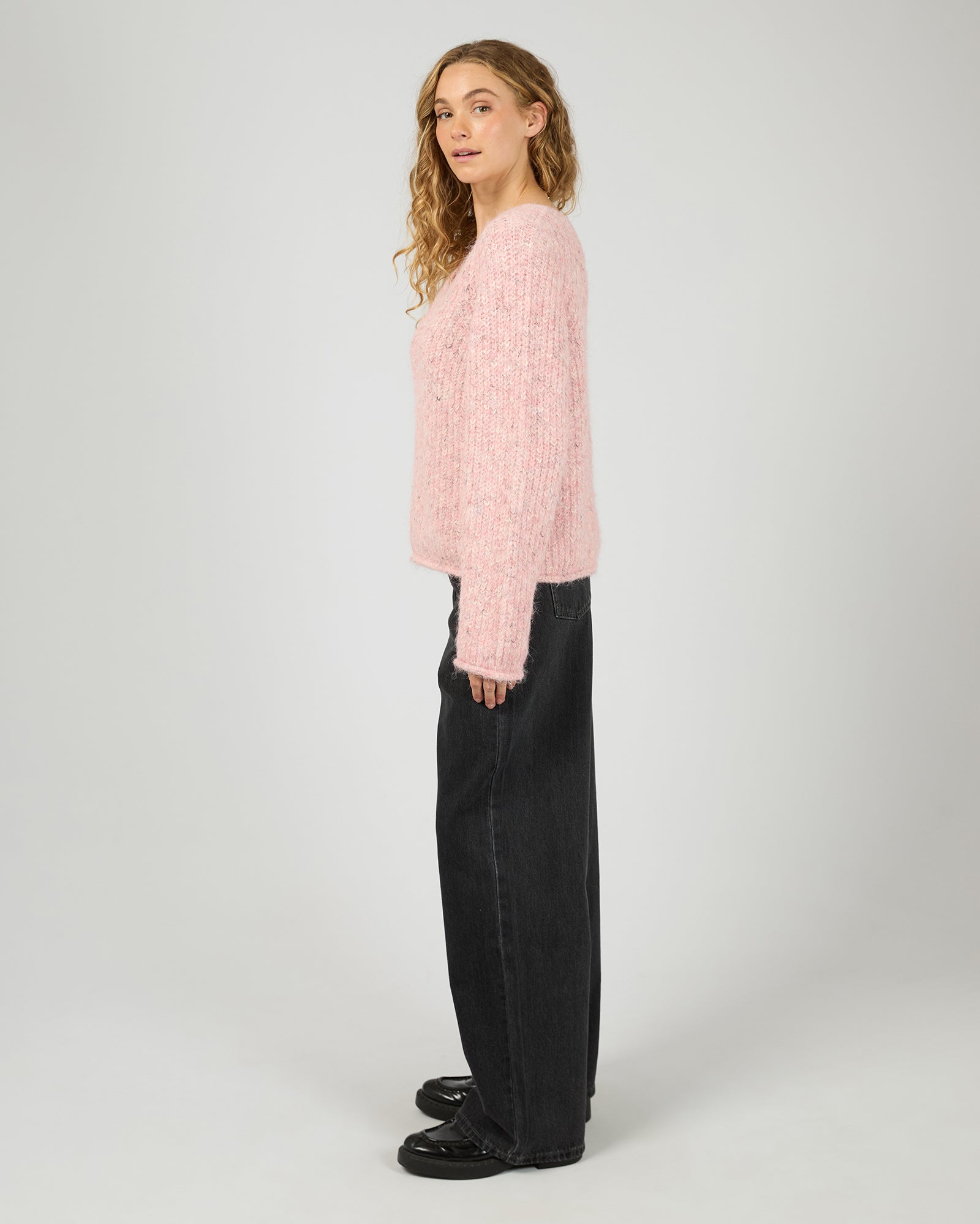 ALL ABOUT EVE / DEVON V NECK JUMPER / 6477171.PPNK