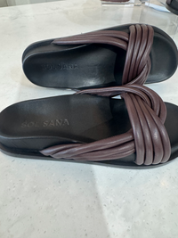 SOL SANA / ESTE FOOTBED SLIDE / MULBERRY