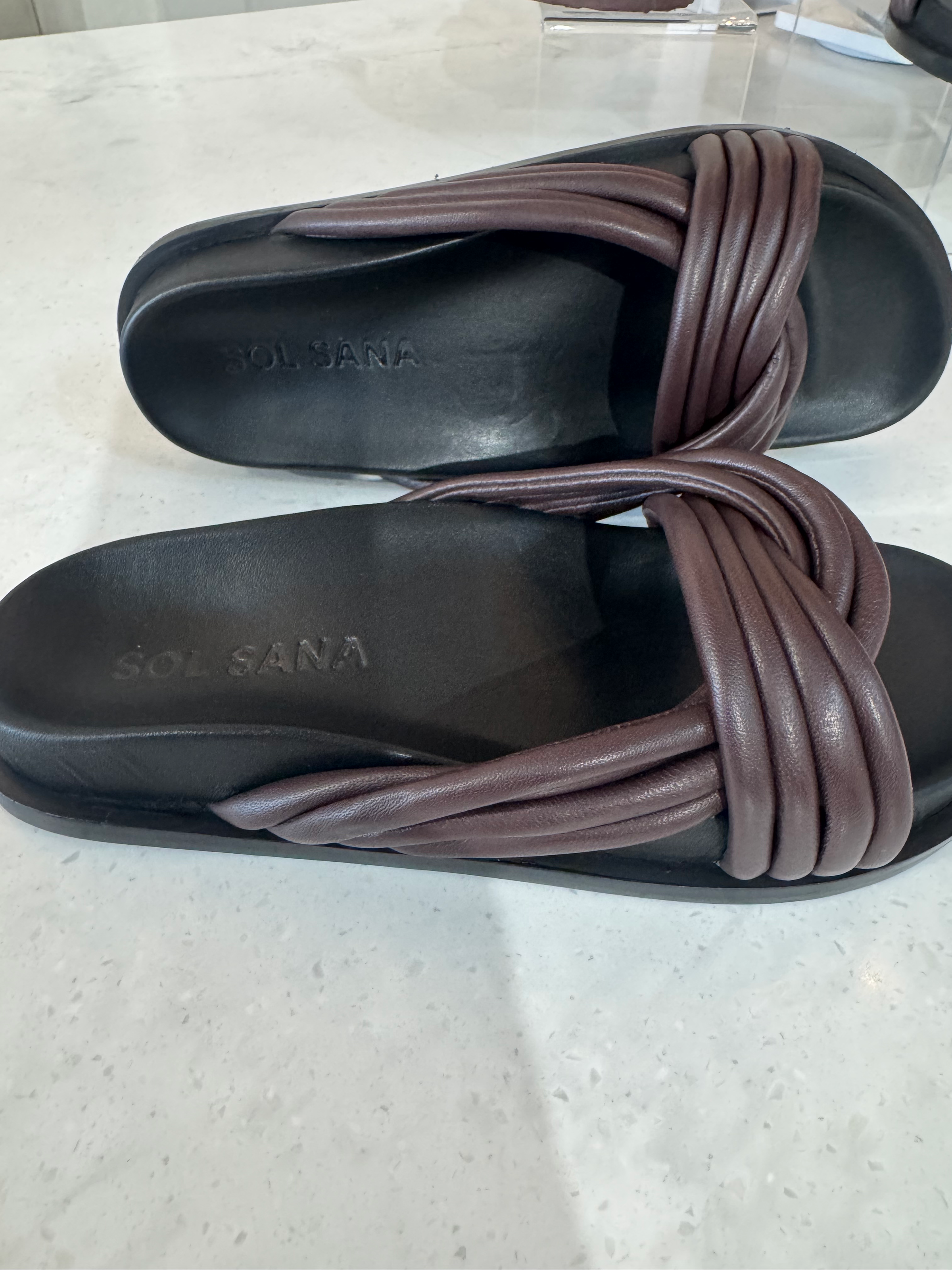 SOL SANA / ESTE FOOTBED SLIDE / MULBERRY