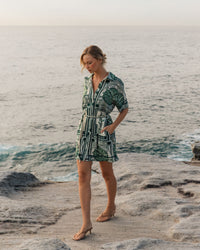 WHITE CLOSET / EXOTIC TROPICS SHIRT DRESS / TFE11522