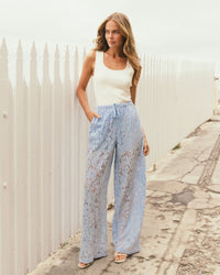 EBBY & I / ELIZA PANTS / BLUE